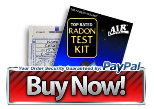 Order your Do-It-Yourself radon gas test kit!